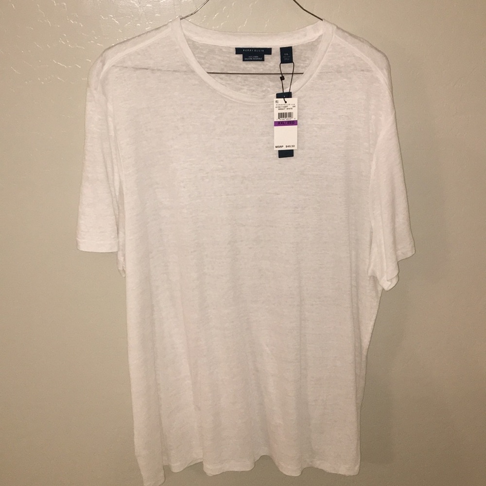 Men’s linen white shirt